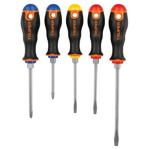 Truper - Set De Atornilladores Comfort Grip 5Un.