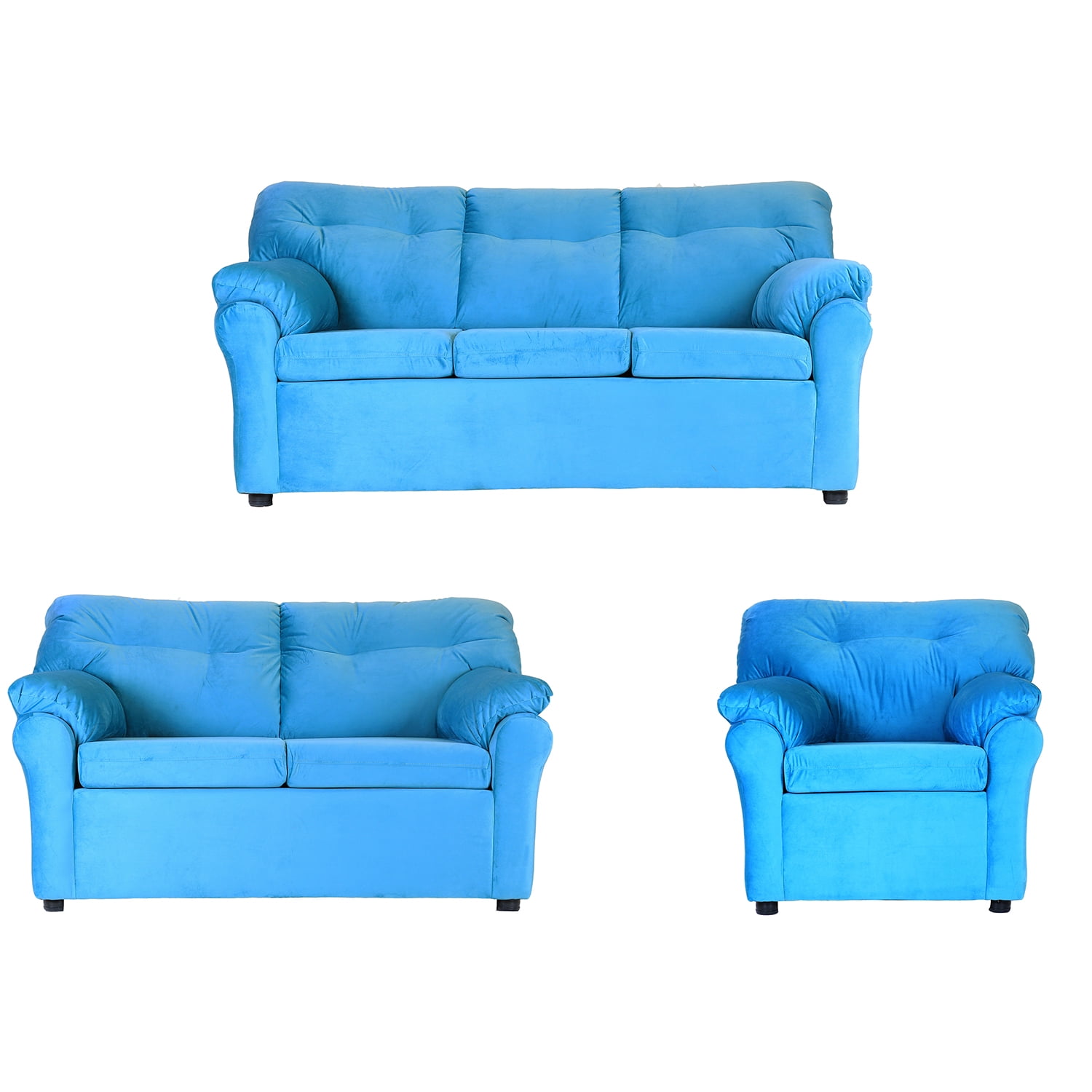 Muebles América - Living América 321 Tela Turquesa