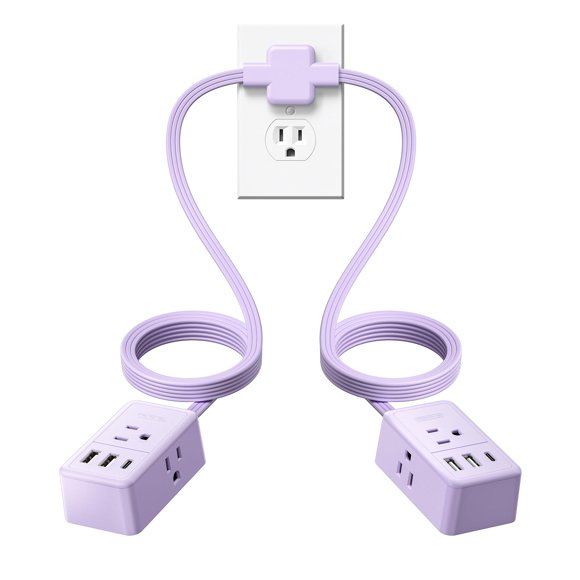 Cable de extensión NTONPOWER 3,7 m 6‑en‑1 morado