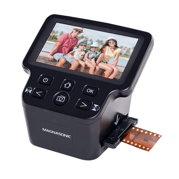 Escáner de película Magnasonic todo en uno de 24 MP con pantalla HDMI de 5 pulgadas