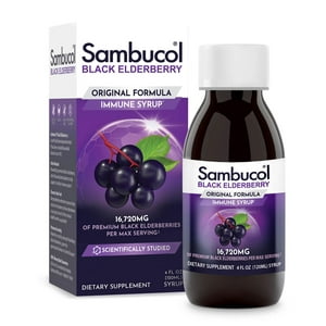 Sirope Sambucol Black Elderberry Sambucus Original 120Ml