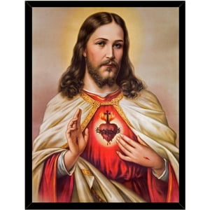 Genérico - Cuadro Decorativo Jusus 4 Medidas 30X40 Cm