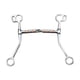 thumbnail image 4 of Bit de snaffle de acero inoxidable bit bit robusto resistente al óxido fácil instalación de caballo tácteo suministros ecuestres para entrenamiento de, 4 of 5