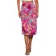 thumbnail image 3 of Faldas Hawaianas para Mujer INSPIRE CHIC 2024 Verano Playa Fruncido Frontal Falda Tropical con Abertura L Rosa Fucsia, 3 of 6