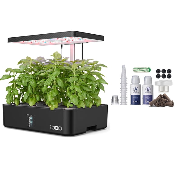 Kit De Sistema De Cultivo Hidropónico De 12 Cápsulas Con Tanque De Agua De 4 5 Litros