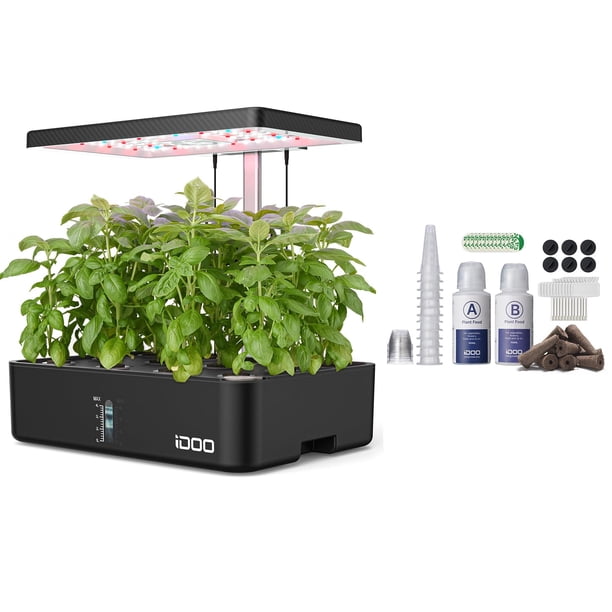 Kit De Sistema De Cultivo Hidropónico De 12 Cápsulas Con Tanque De Agua De 4 5 Litros