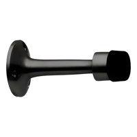 Genérico - Tope De Puerta Recto Negro Mate