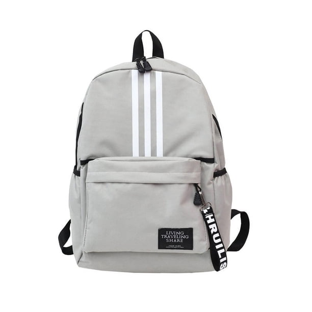 Canvas Backpack Striped Printed Schoolbag for Students Travel Clothes Storage Bag Portable Unisex Backpack Children School Bags