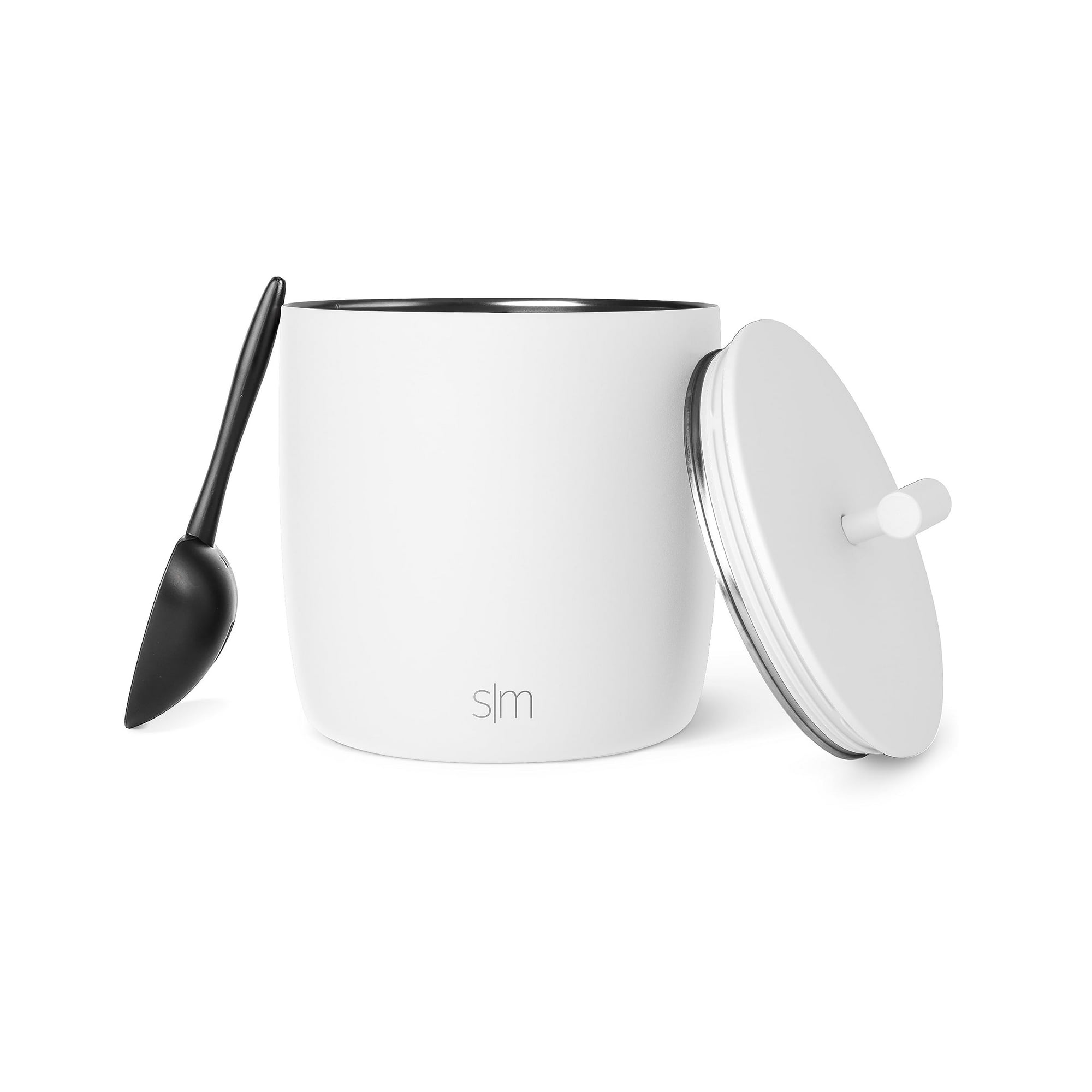 Simple Modern - Cubitera Simple, Moderna, Con Aislamiento Al Vacío, 3 Litros, Color Blanco Invierno