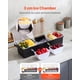 thumbnail image 2 of Servidor de condimentos refrigerado VEVOR de 6 compartimentos enfriado con hielo y tapa, 2 of 9