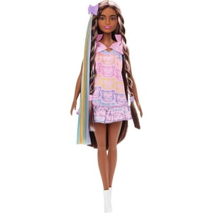 Muñeca Moderna Barbie Fun & Fancy Con Pelo Negro Extralargo