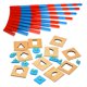 thumbnail image 3 of Mini Varillas Numéricas Montessori De Madera Con Juego De Juguetes De Rompecabezas De Clavija Geométrica, 3 of 3