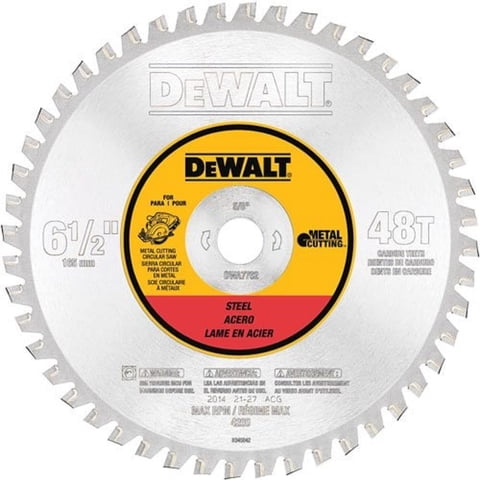Dewalt - Hoja De Sierra Circular Dwa7762 Para Metales Ferrosos De 6 5 Pulgadas