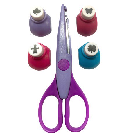 Pequi - Set De Tijeras Con 4 Perforadoras