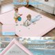 thumbnail image 3 of Alfombra de juego ILPEOD 203 x 279 cm, 3,5 cm de grosor, espuma a cuadros rosa, 3 of 8