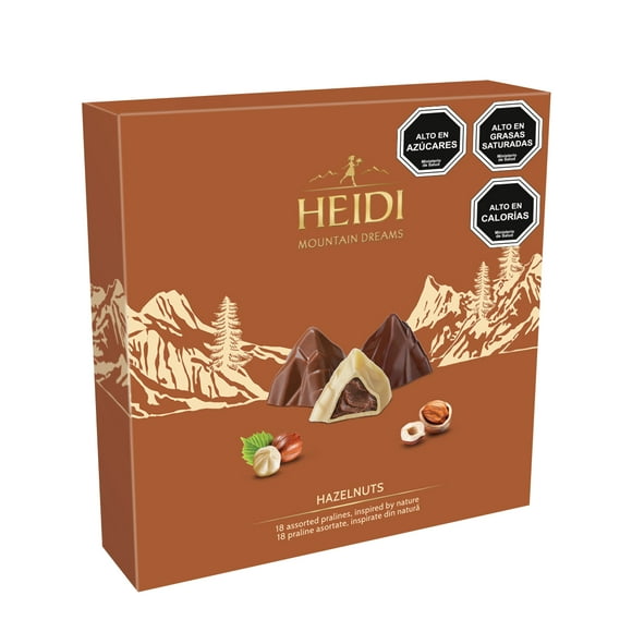 Estuche Choc. bombones mountain dreams hazelnuts 150g