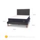 thumbnail image 3 of Cama Europea Curve Super Premium 2 Plazas + Respaldo Eufrates, 3 of 16