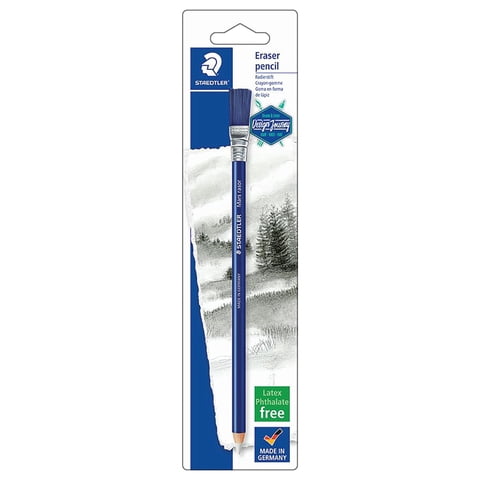 Lápiz Borrador Staedtler Blanco/Azul, Paquete De 1