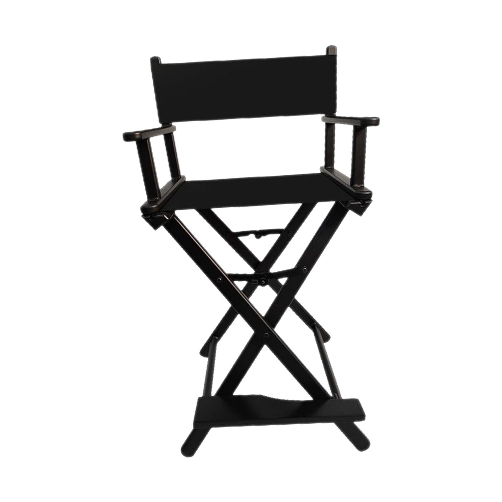 Magideal - Silla De Artista De Maquillaje Resistente, Estación De Maquillaje, Herramientas De Belleza Cosmética, Silla Plegable Portátil Para Picnic, Al Aire , Negro