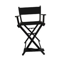 Magideal - Silla De Artista De Maquillaje Resistente, Estación De Maquillaje, Herramientas De Belleza Cosmética, Silla Plegable Portátil Para Picnic, Al Aire , Negro