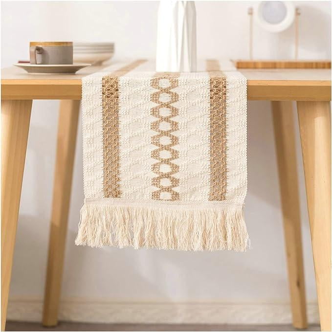 Aura Zeus - Camino De Mesa Decoracion Yute Manteles De Centro 180 X 30