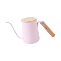 Bothyi - Hervidor De Café Con Cuello De Cisne De Acero Inoxidable 304 Para Oficina Y Hogar, 350 Ml, Color Rosa