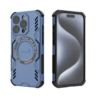 Funda Foxdock Para Iphone 15 Pro , Magnética, Resistente A Golpes, Con Soporte, Unisex, Carga Inalámbrica