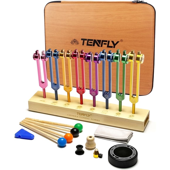 Diapasones Chakra TENFLY DR051 8PC de Aluminio
