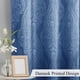 thumbnail image 4 of Cortinas JIUZHEN Damask Ombre con aislamiento térmico, color azul marino, 107 x 213 cm, 4 of 7
