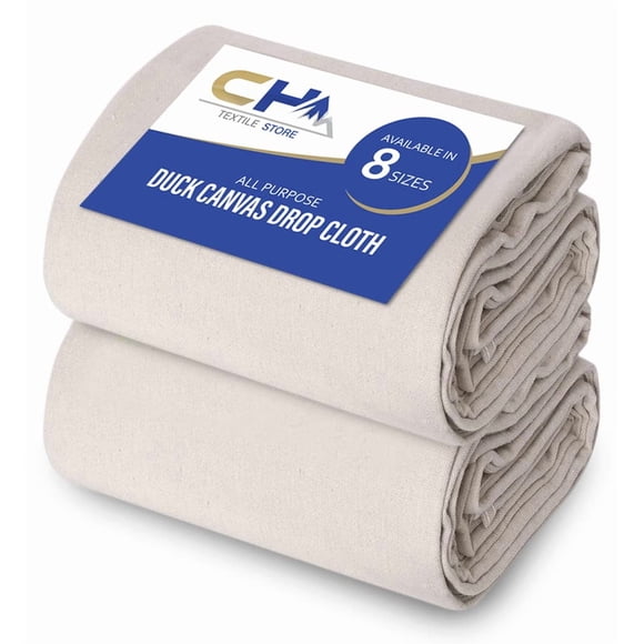 Pintores sobre lienzo Drop Cloth Corporate Hills, paquete de 2, 2,7 x 3,6 m