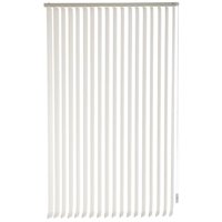 Bertex - Cortina Vertical Rústica Blanca 230 Cm De Alto X Ancho A Elección Para Sala, Living, Oficina O Escritorio (145 Cm De Ancho X 230 Cm De Alto)