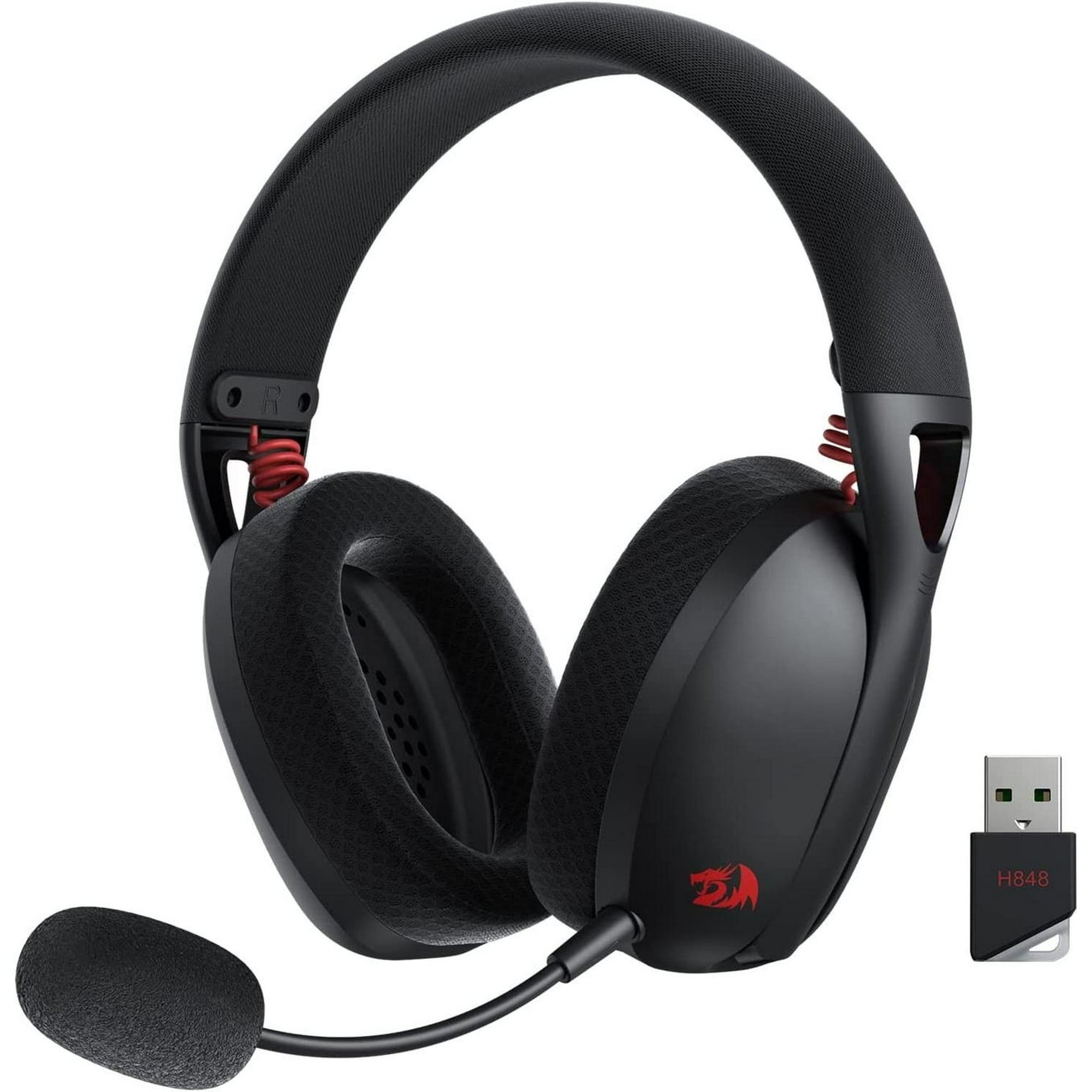 Redragon H848 Black Bluetooth, Microfono Desmontable Negro Tamaño Unico