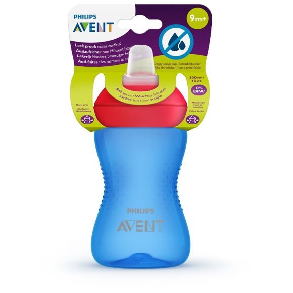 Vaso Azul 300Ml Boquilla Flexible