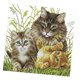 thumbnail image 1 of Kit De Bordado De Punto De Cruz Estampado Con Costura De Bricolaje Patrón De Gato 14ct 34x34cm, 1 of 5