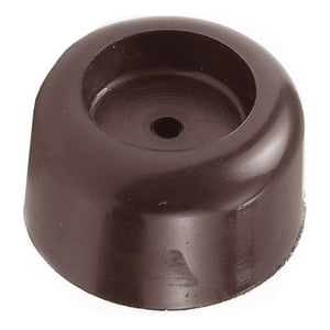 Tope De Puerta Redondo 40 Mm Plástico Café 60 Un Dvp