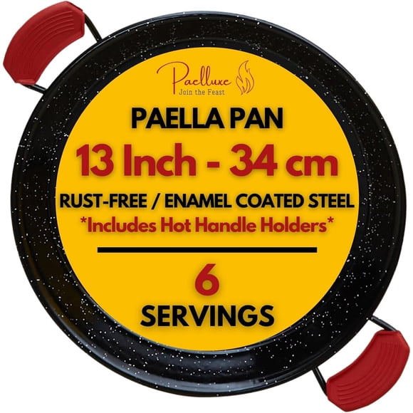 Paellera Paelluxe de acero esmaltado 2,5 L