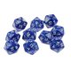 thumbnail image 3 of 10pcs Dados De Veinte Lados D20 Jugando D&D RPG Juegos De Fiesta Dados Azul, 3 of 3