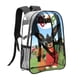 thumbnail image 2 of Bing TVMochila transparente temática, resistente y duradera, bolsa see-through para trabajo, deporte, universidad y viaje, 31 × 43 cm, 2 of 6