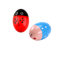 Titaniux - Huevitos De Percusión Madera Diseño Infantil 4 Unidades- Pb-C11