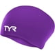 thumbnail image 5 of Gorro de natación TYR para cabello largo, sin arrugas, silicona, negro, adulto, 5 of 5