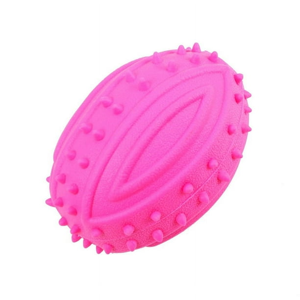 1pc Pet Sounding Toy For Dogs & Cats, Rubber Rugby Dog Bite Resistant Toys, Dog Interactive Toys