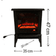 thumbnail image 2 of Chimenea  Eléctrica  Control Remoto Llama 3 D 2000W, 2 of 4