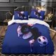 thumbnail image 3 of BLUE LOCK Duvet Cover Set, 3D Quilt Cover Bedding Set with Pillowcases,Soft Microfiber, 3 of 3