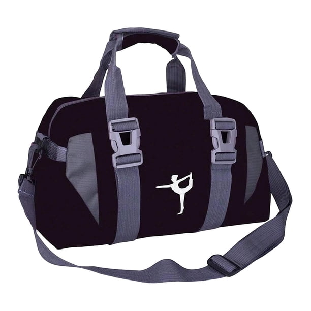 Bolsa De Gimnasio Para Artículos De Aseo, Portátil, Para Mujer, Para Yoga, Fitness, Gimnasio, Entrenamiento, Fin De Semana, Color Negro