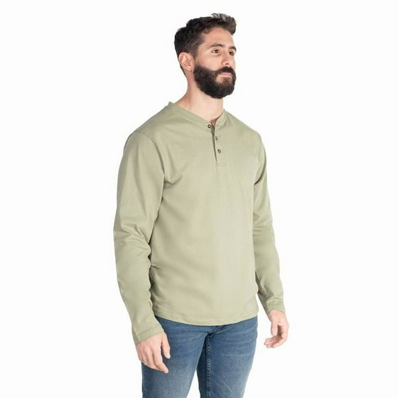 Polera Hombre Manga Larga con Botones Queule