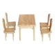 thumbnail image 5 of 5 Piezas 1:12 Casa De Muñecas Mesa De Comedor Modelo De Silla Juguete Para Juego De Imitación Para Niñas, 5 of 5