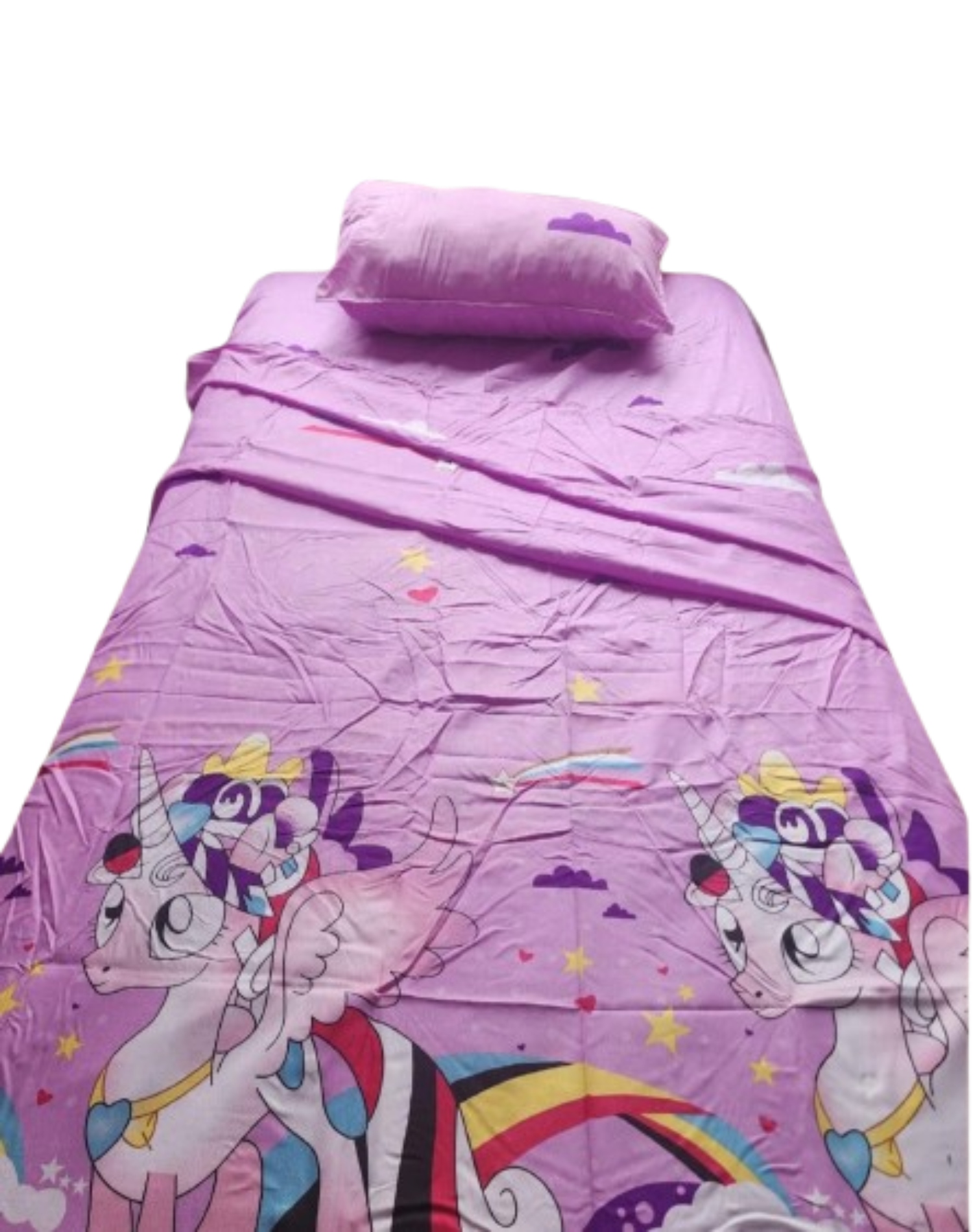 Genérica - Sábanas Infantil Niña Plaza Y Media + Funda Almohada 8O3