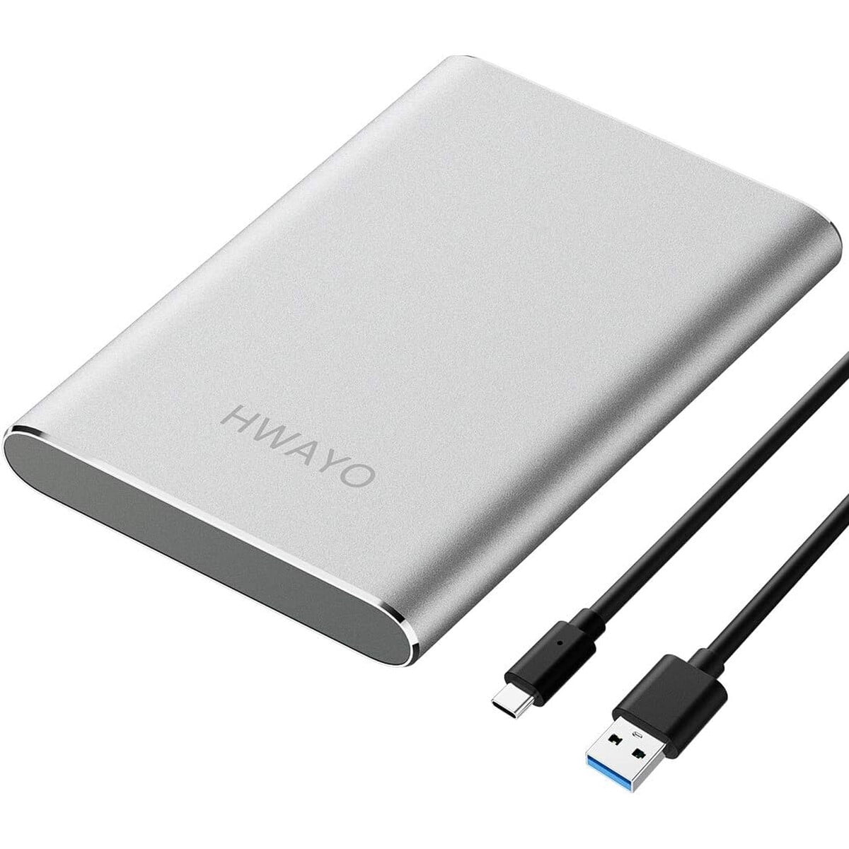 Disco Duro Externo Hwayo 750gb Usb 3.1 Tipo C Plata