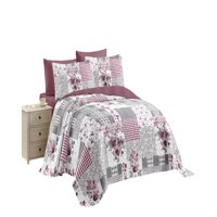 Genérico - Quilt Cubrecama De Verano 2 Plazas Multicolor 06