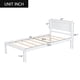 thumbnail image 2 of Platform Bed Frame with Headboard, Wood Slat Support, No Box Spring Needed,Twin, White(OLD SKU WF191418AAK), 2 of 3
